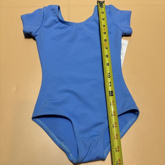 NWT Capezio Leotard Girls Small Blue Short Sleeve Dance, Gymnastics, Ballet - Picture 13 of 13